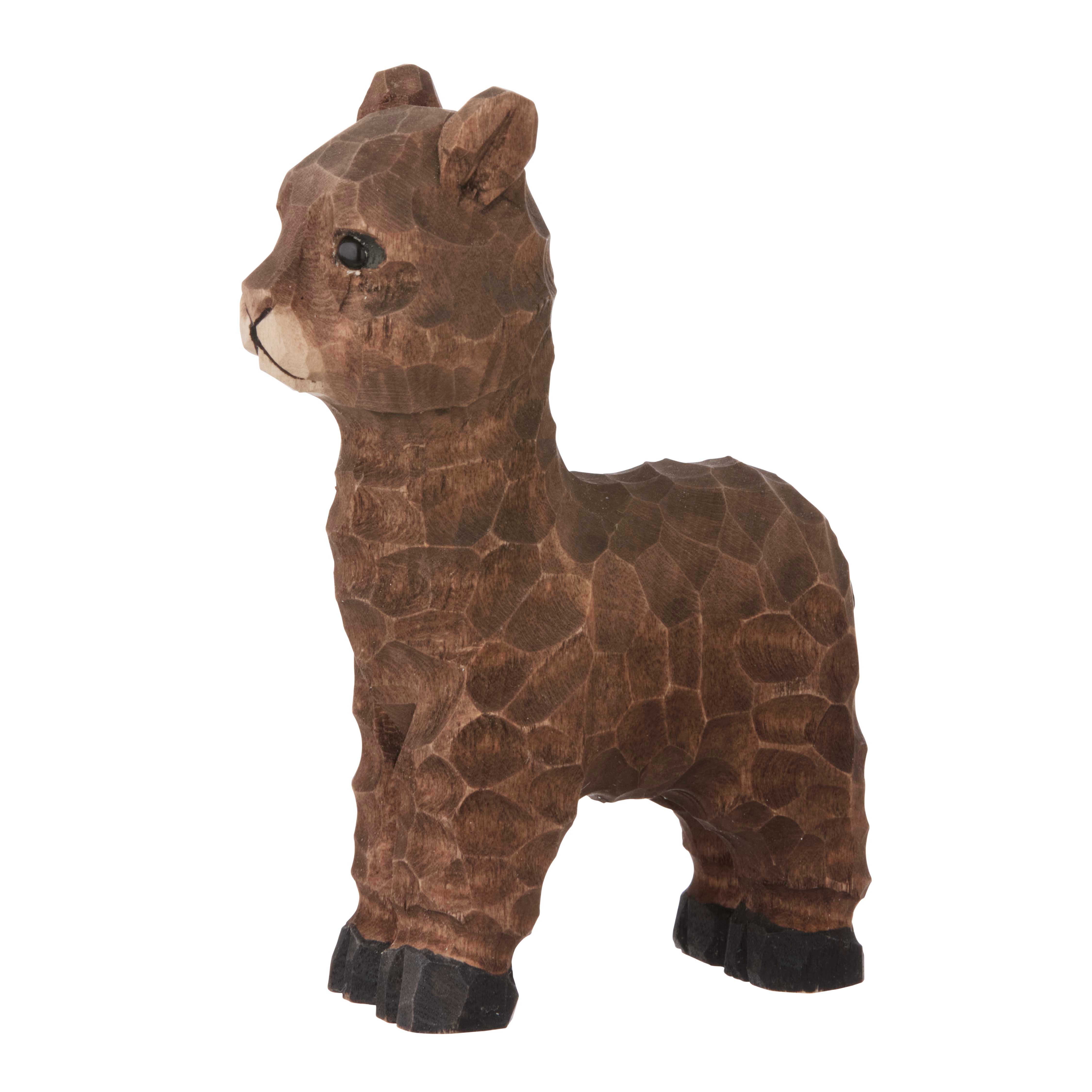 Alpaca træfigur - brun